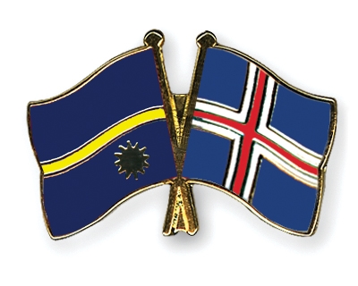 Fahnen Pins Nauru Island