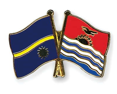 Fahnen Pins Nauru Kiribati