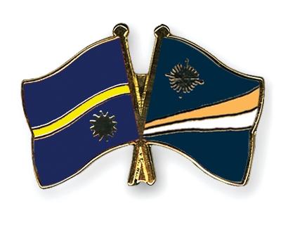 Fahnen Pins Nauru Marshallinseln