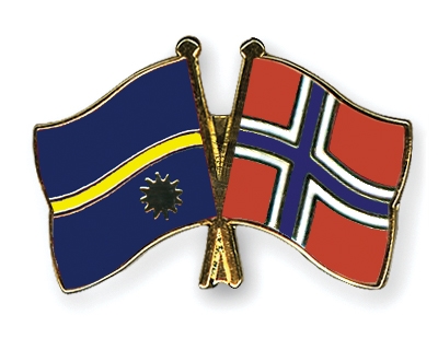 Fahnen Pins Nauru Norwegen