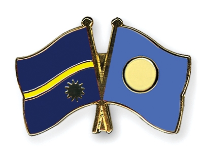 Fahnen Pins Nauru Palau