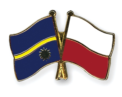 Fahnen Pins Nauru Polen