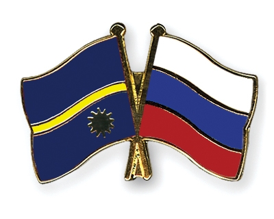 Fahnen Pins Nauru Russland