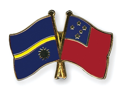 Fahnen Pins Nauru Samoa