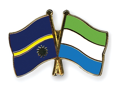 Fahnen Pins Nauru Sierra-Leone