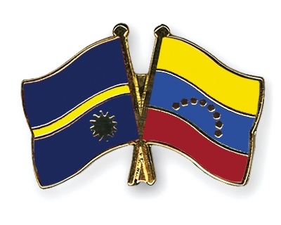 Fahnen Pins Nauru Venezuela