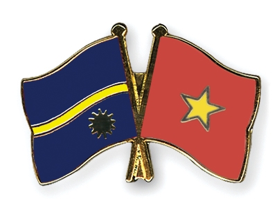 Fahnen Pins Nauru Vietnam