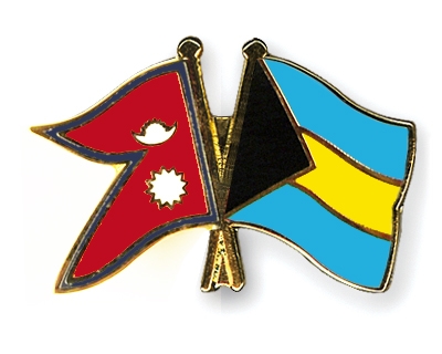 Fahnen Pins Nepal Bahamas