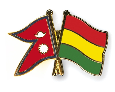 Fahnen Pins Nepal Bolivien