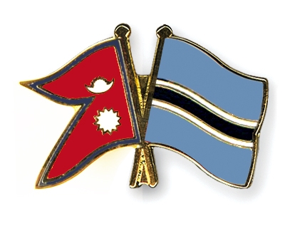 Fahnen Pins Nepal Botsuana