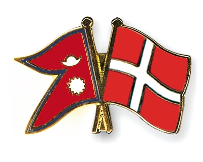 Fahnen Pins Nepal Dnemark