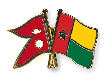 Fahnen Pins Nepal Guinea-Bissau