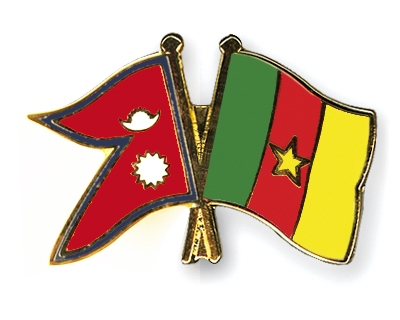 Fahnen Pins Nepal Kamerun