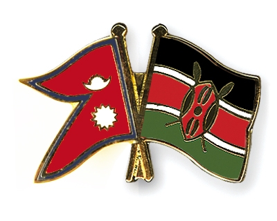 Fahnen Pins Nepal Kenia