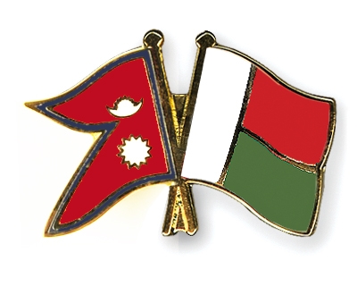 Fahnen Pins Nepal Madagaskar