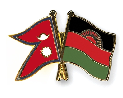 Fahnen Pins Nepal Malawi