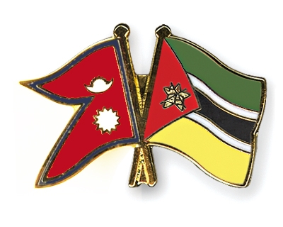 Fahnen Pins Nepal Mosambik