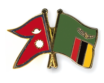 Fahnen Pins Nepal Sambia