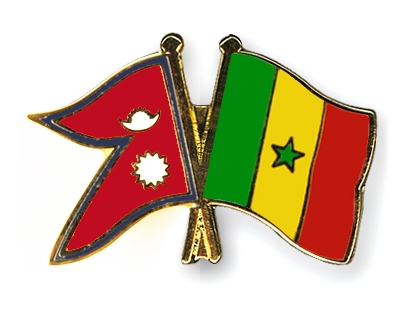 Fahnen Pins Nepal Senegal