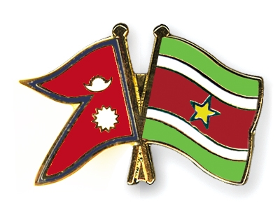 Fahnen Pins Nepal Surinam