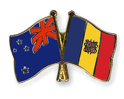 Fahnen Pins Neuseeland Andorra