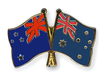 Fahnen Pins Neuseeland Australien