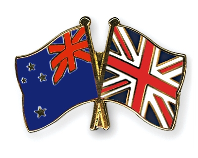 Fahnen Pins Neuseeland Grossbritannien