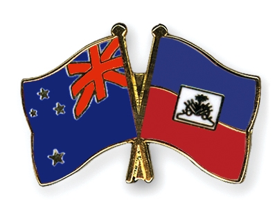 Fahnen Pins Neuseeland Haiti