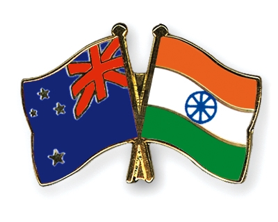 Fahnen Pins Neuseeland Indien