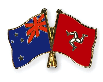 Fahnen Pins Neuseeland Isle-of-Man