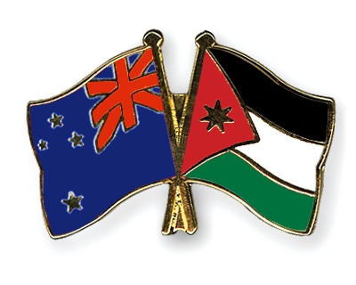 Fahnen Pins Neuseeland Jordanien