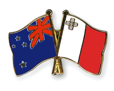 Fahnen Pins Neuseeland Malta