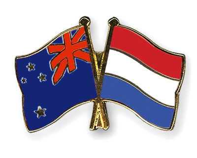 Fahnen Pins Neuseeland Niederlande