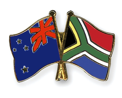 Fahnen Pins Neuseeland Sdafrika