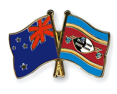 Fahnen Pins Neuseeland Swasiland