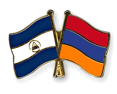 Fahnen Pins Nicaragua Armenien