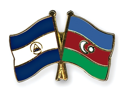 Fahnen Pins Nicaragua Aserbaidschan