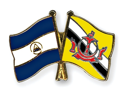 Fahnen Pins Nicaragua Brunei-Darussalam