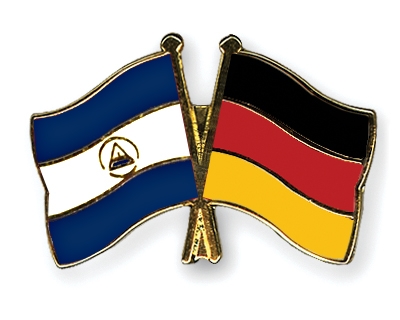 Fahnen Pins Nicaragua Deutschland