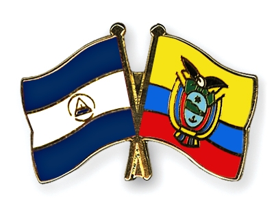 Fahnen Pins Nicaragua Ecuador