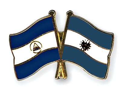 Fahnen Pins Nicaragua El-Salvador