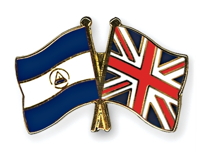Fahnen Pins Nicaragua Grossbritannien