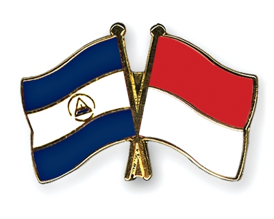 Fahnen Pins Nicaragua Indonesien