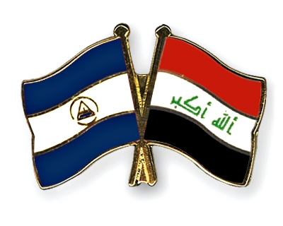 Fahnen Pins Nicaragua Irak