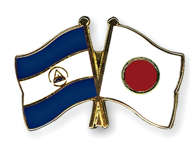 Fahnen Pins Nicaragua Japan