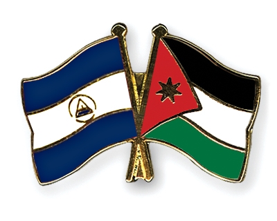 Fahnen Pins Nicaragua Jordanien