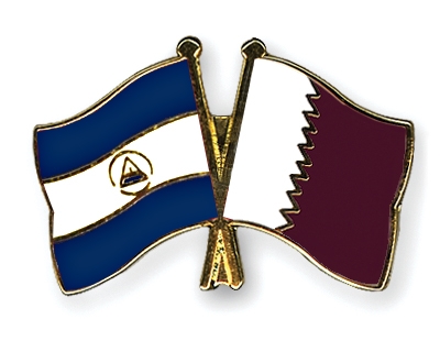 Fahnen Pins Nicaragua Katar