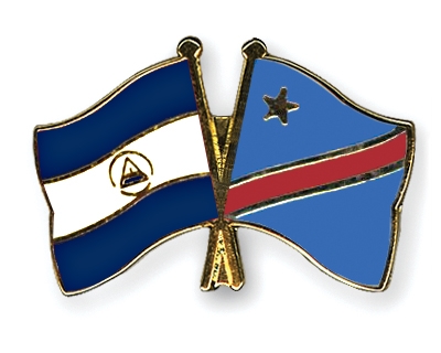 Fahnen Pins Nicaragua Kongo-Demokratische-Republik