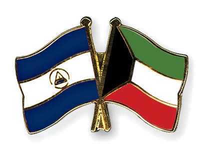 Fahnen Pins Nicaragua Kuwait