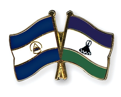Fahnen Pins Nicaragua Lesotho
